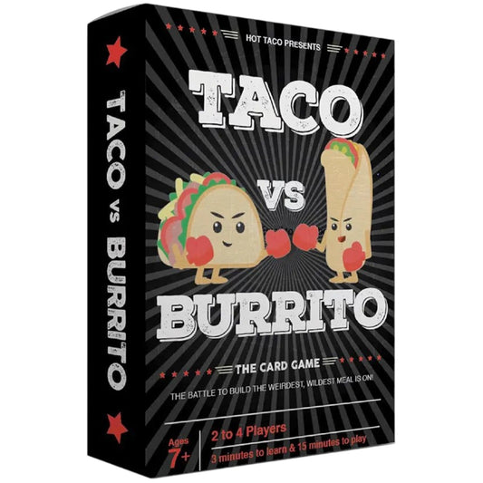 Taco vs Burrito The Card Game Family Drinking Game For 2 To 4 Players Ages 7+ By Hot Taco Sealed - My Store