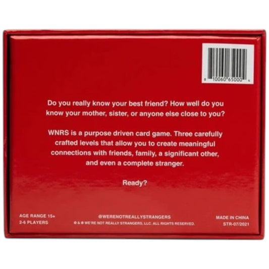 We're Not Really Strangers Card Game - Homeware Hobbies