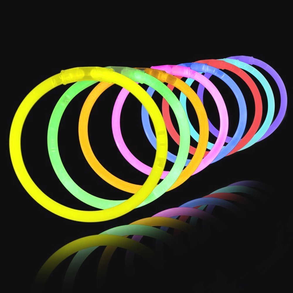 50-500Pcs Mixed Colour Glow Sticks Bracelets Party Glow In the Dark Glowsticks - My Store
