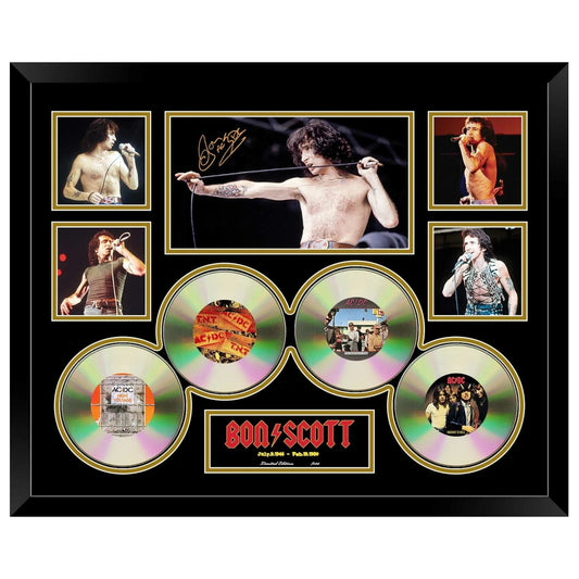 ACDC Bon Scott Signed Limited Photo Memorabilia Frame - My Store