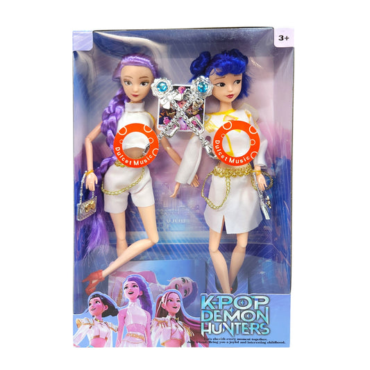 KPop Demon Hunters Rumi Mira Zoe Doll Set Figurine Action Figure - 30cm - My Store