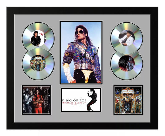MICHAEL JACKSON Signed Limited Edition Photo Memorabilia Wooden Frame - My Store