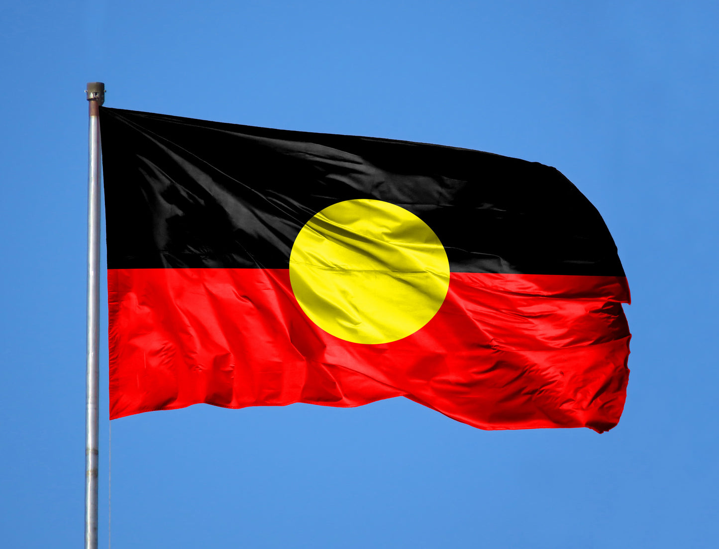 Large Australian Aboriginal Flag Indigenous of Australia Flags Heavy Duty Outdoor 90 X 150 CM - 3ft x 5ft