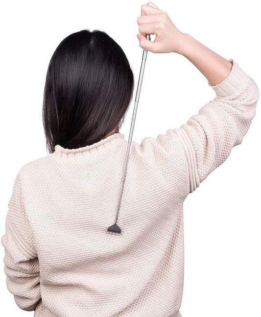 Extendable Telescopic Back Scratcher Metal Hand Claw Massager Tool with Pocket Clip - Homeware Discounts