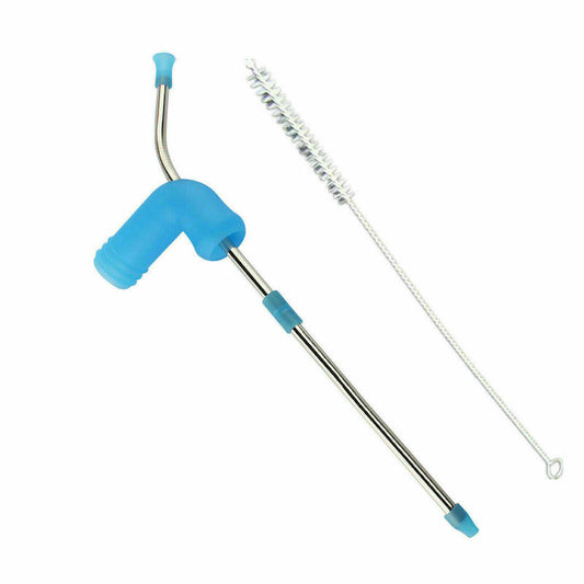 Drink Beer Snorkel Beer Bong Beer Bong Funnel Double Snorkel Bar Festivals Party Dispenser Cleaning Brush - Homeware Discounts