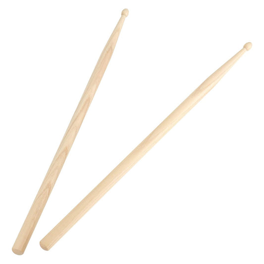 Pair 5A Maple Wood Drumsticks Lightweight Endearing Music Oval Tip Drum Sticks - Homeware Discounts
