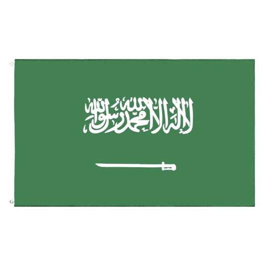 2-PACK Large Saudi Arabia Flag Heavy Duty Outdoor Saudi Arabian 90 X 150 CM - 3ft x 5ft - My Store
