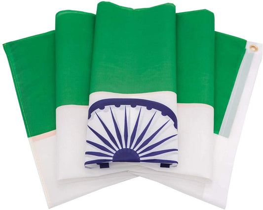 Large India Indian Flag Heavy Duty Outdoor Diwali Divali IN 90 x 150cm - 3 x 5ft - Homeware Discounts