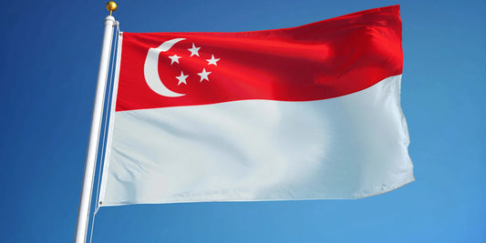 Large Singapore Singaporean Flag Heavy Duty Outdoor 90 X 150 CM - 3ft x 5ft - Homeware Discounts