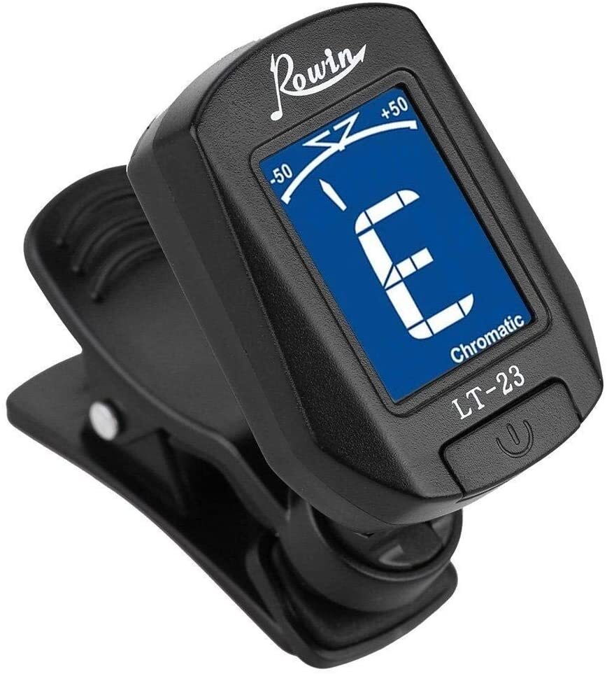 2-Pack Guitar Tuner Clip On Tuner for Electric Acoustic Guitars Bass Chromatic Violin Ukulele Rowin LT-23 - My Store