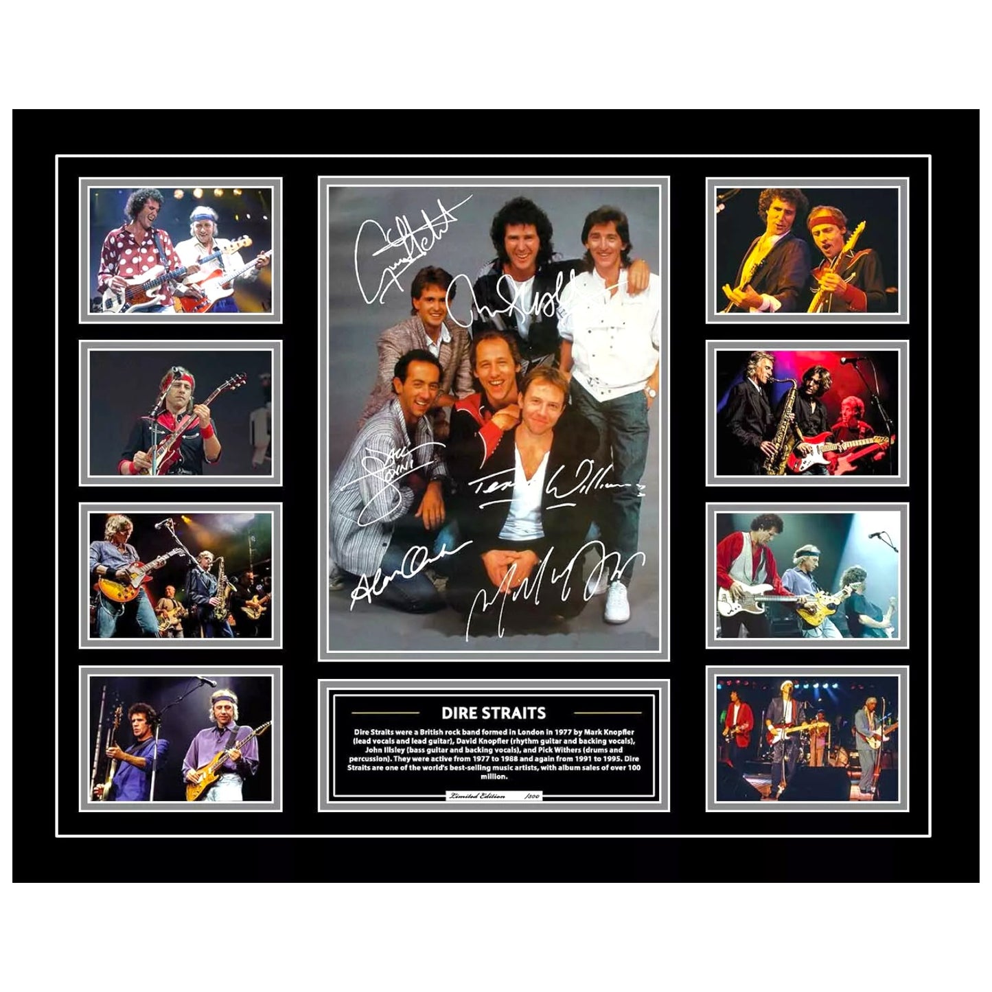 Dire Straits Money for Nothing Signed Limited Photo Memorabilia Frame - My Store