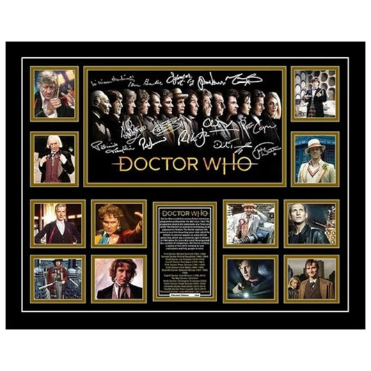 Doctor Who All 14 Doctors Signed Limited Photo Memorabilia Frame - My Store