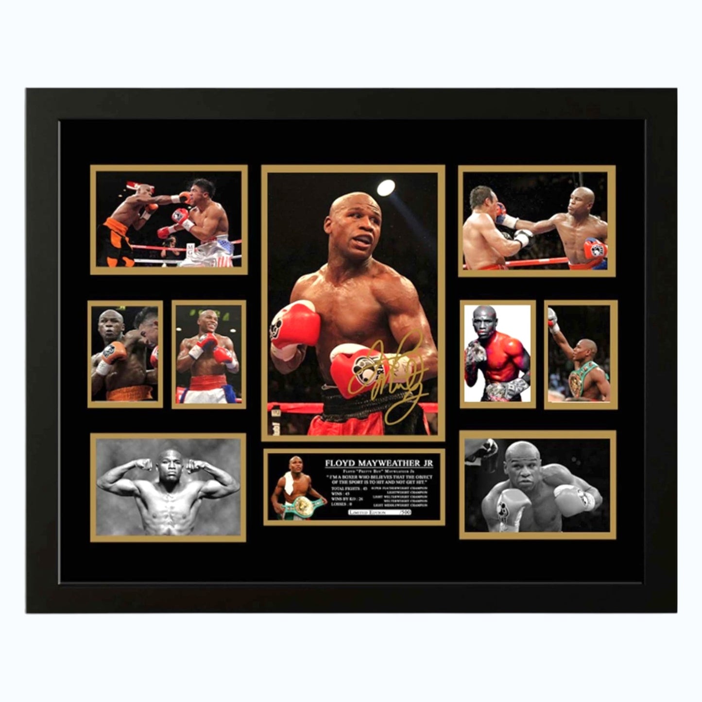 Floyd Mayweather Signed Limited Photo Memorabilia Frame - My Store