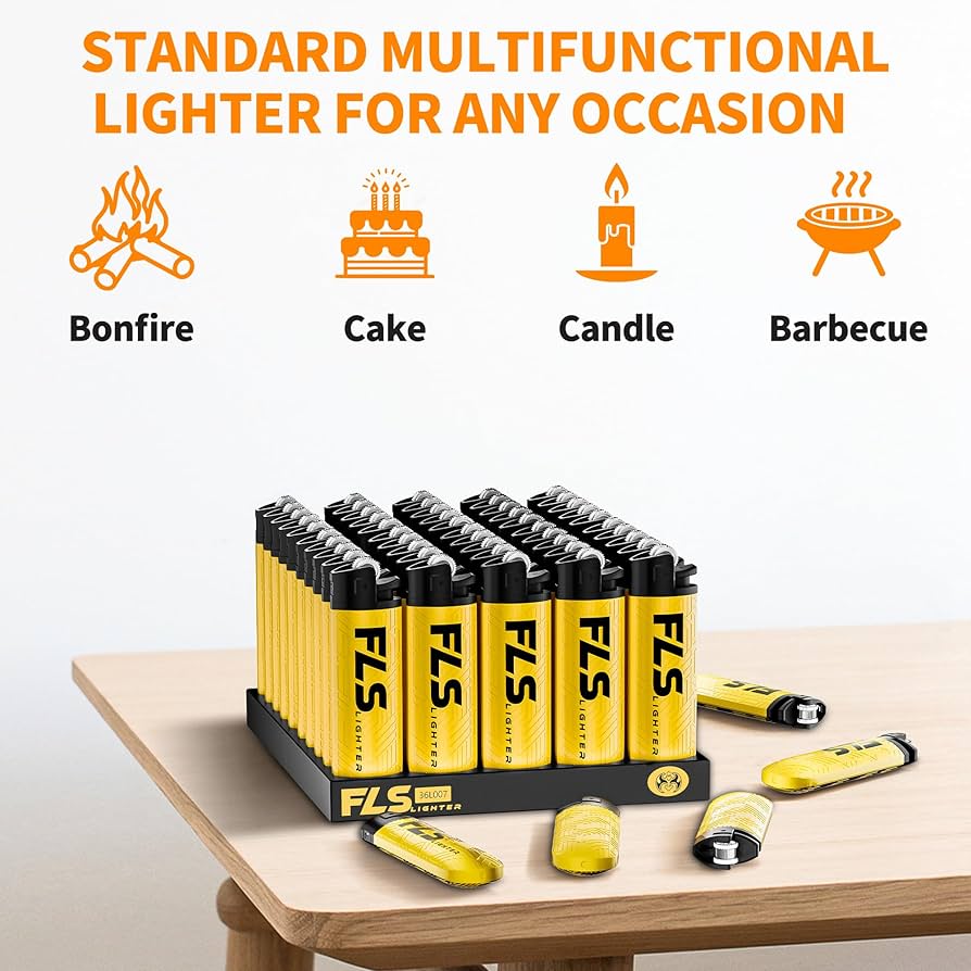 FLS Disposable Lighter Fixed Flame High Quailty Lighters - My Store