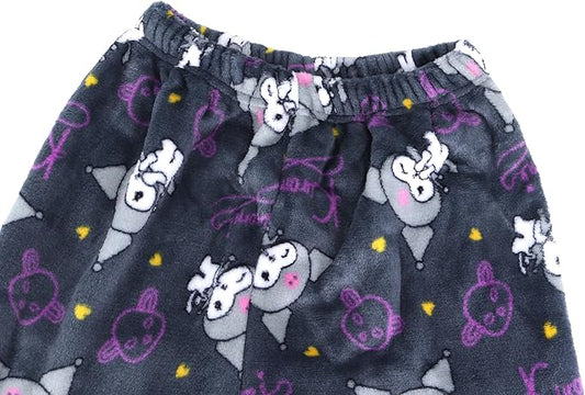 Kuromi Pajama Pants Women's Flannel winter Pajamas Bottoms Girls Soft Comfy Sleep Lounge Fuzzy Long Pants - Homeware Discounts