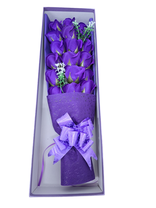 Bouquet Soap Flower Box Artificial Flowers Fake Bouquet Buch Home Moms Wedding Decor - My Store