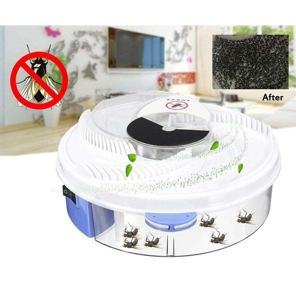 Automatic Flycatcher Electric Flytrap Insect Killer Rotating Electric Indoor Fly Trap - My Store