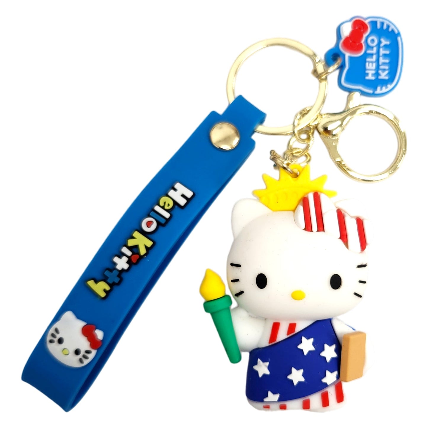 Hello Kitty Statue Of Liberty Kids Key Chain Keyring - Homeware Discounts