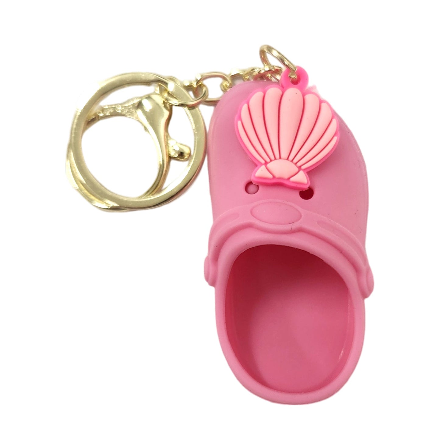 Shell Pink Shoe Kids Key Chain Keyring - Homeware Discounts