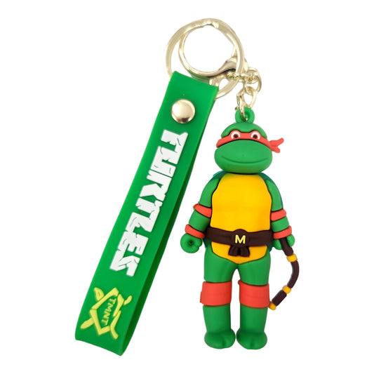 Teenage Mutant Ninja Turtle TMNT Michelangelo Kids Key Chain Keyring - Homeware Discounts