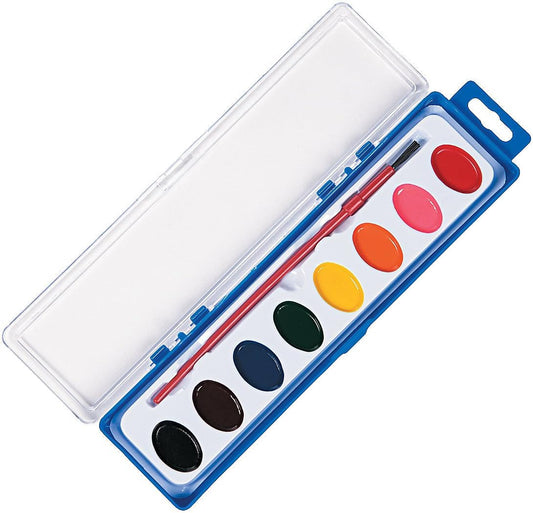 Watercolor Paint Set for Kids Set of 12 8-Colors Painting Kit with Brush - My Store