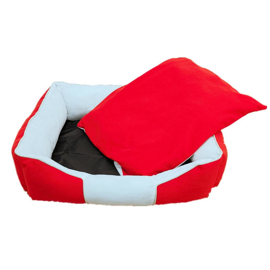 60cm Soft Velvet Sofa Shape Dog Cat Pet Bed Warm Dog Deds Washable Removable Cushion - My Store