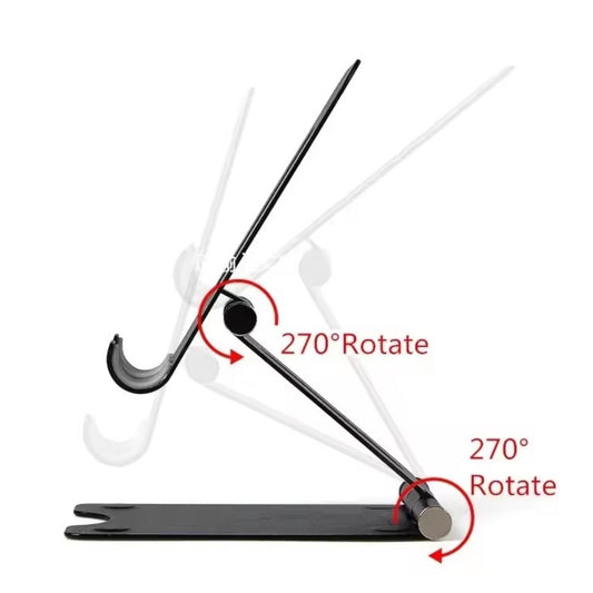 Universal iPhone Samsung Phone Holder Desk Stand Foldable Adjustable Compact Mobile Phone Tablet - Red - My Store