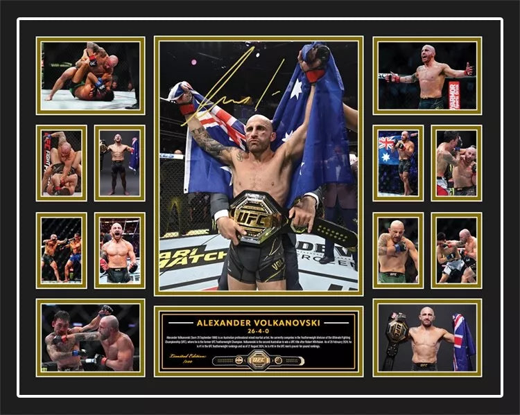 ALEXANDER THE GREAT VOLKANOVSKI UFC Limited Edition Photo Memorabilia Wooden Frame - My Store
