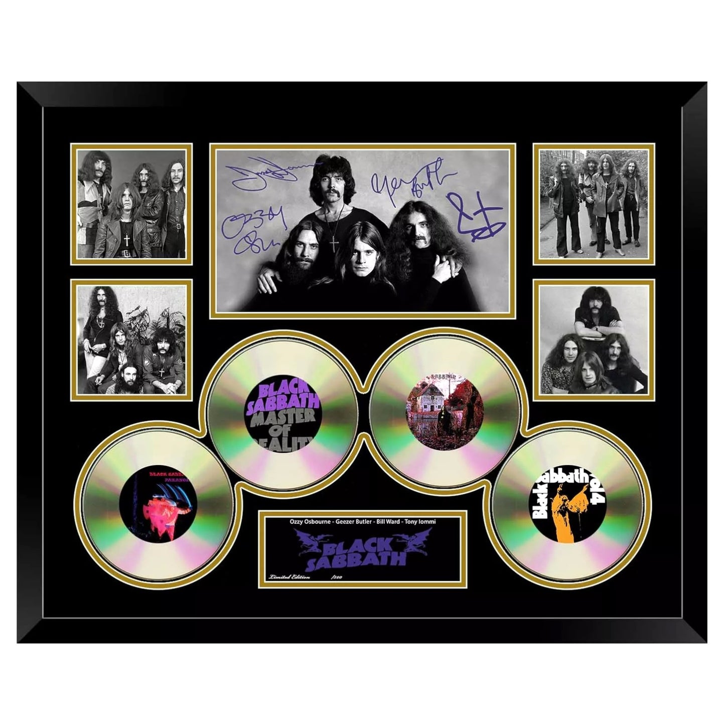 Black Sabbath Paranoid Ozzy Osbourne Limited Photo Memorabilia Frame - My Store