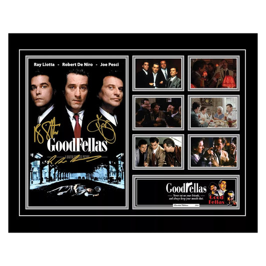 Goodfellas Robert De Niro Ray Liotta Joe Pesci Limited Photo Memorabilia Frame - My Store