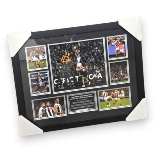 Jamie Elliott ANZAC Match Mark Signed Limited Edition Photo Memorabilia Wooden Frame - My Store