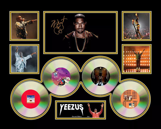 KANYE WEST GRADUATION YEEZUS Signed Limited Edition Photo Memorabilia Wooden Frame - My Store