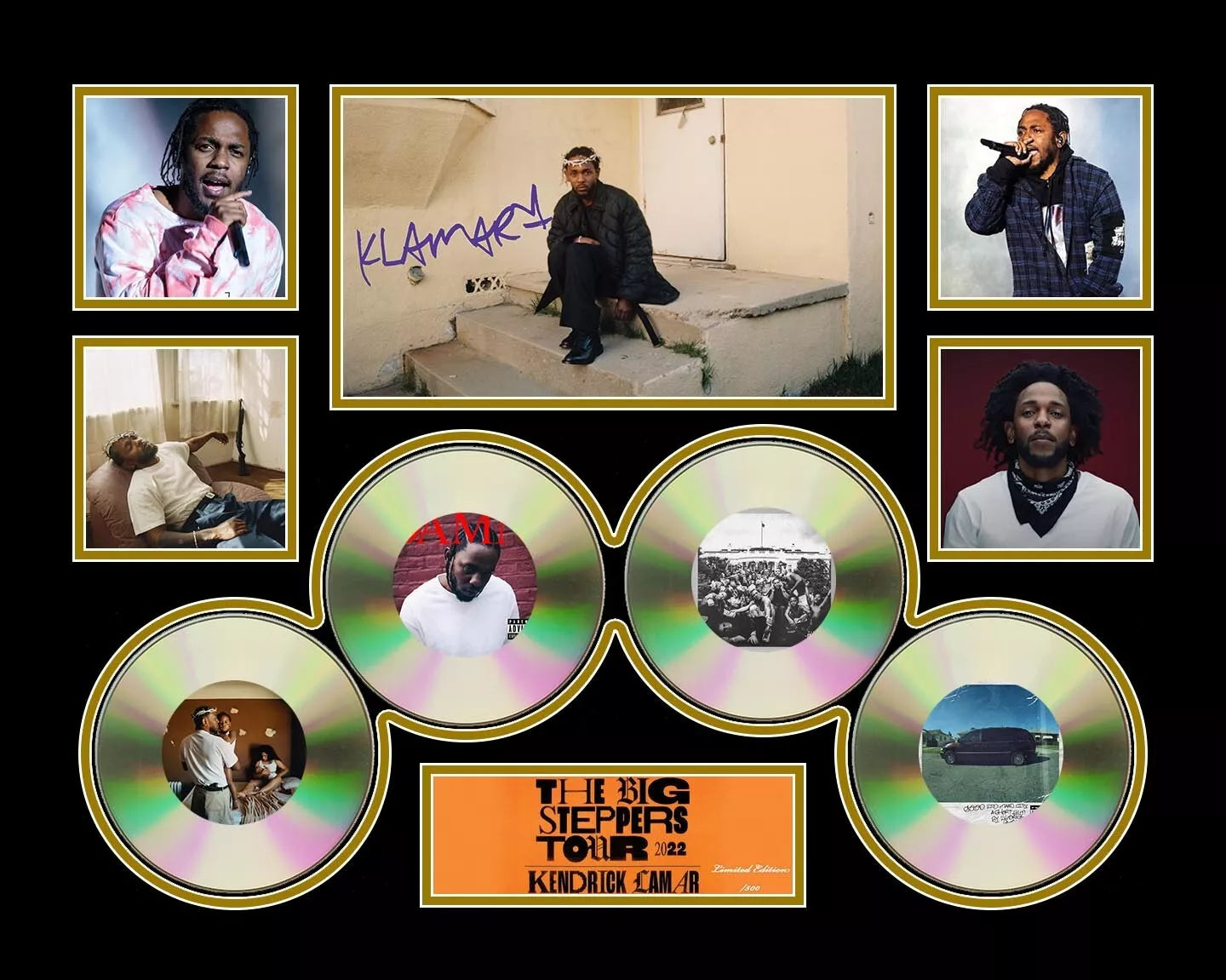 KENDRICK LAMAR 2022 AUSTRALIA THE BIG STEPPERS TOUR Signed Limited Edition Photo Memorabilia Wooden Frame - My Store