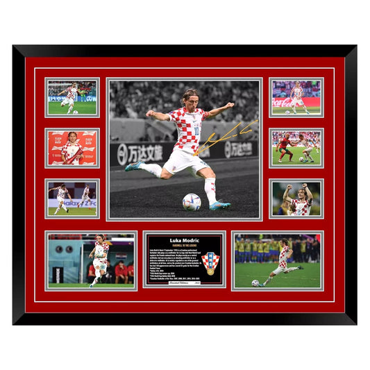 Luka Modric Croatia World Cup 2022 Limited Photo Memorabilia Frame - My Store