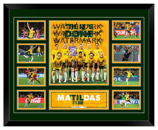 MATILDAS 2023 FIFA WORLD CUP SAM KERR FOORD FOWLER Women's Soccer Football Limited Photo Memorabilia Wooden Frame - My Store
