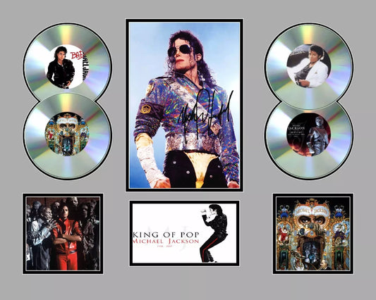 MICHAEL JACKSON Signed Limited Edition Photo Memorabilia Wooden Frame - My Store