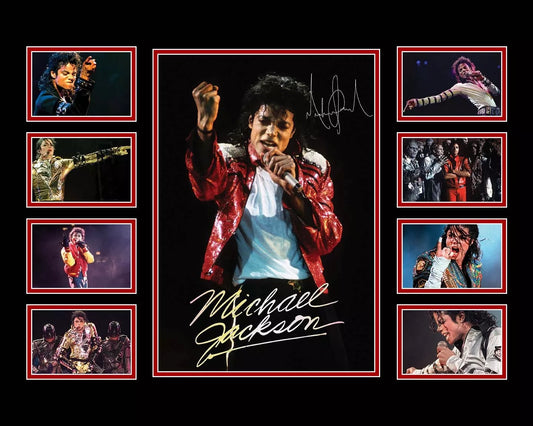 MICHAEL JACKSON Signed Limited Edition Photo Memorabilia Wooden Frame - My Store