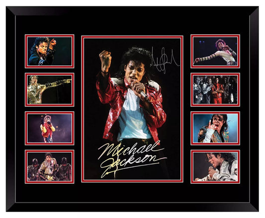 MICHAEL JACKSON Signed Limited Edition Photo Memorabilia Wooden Frame - My Store