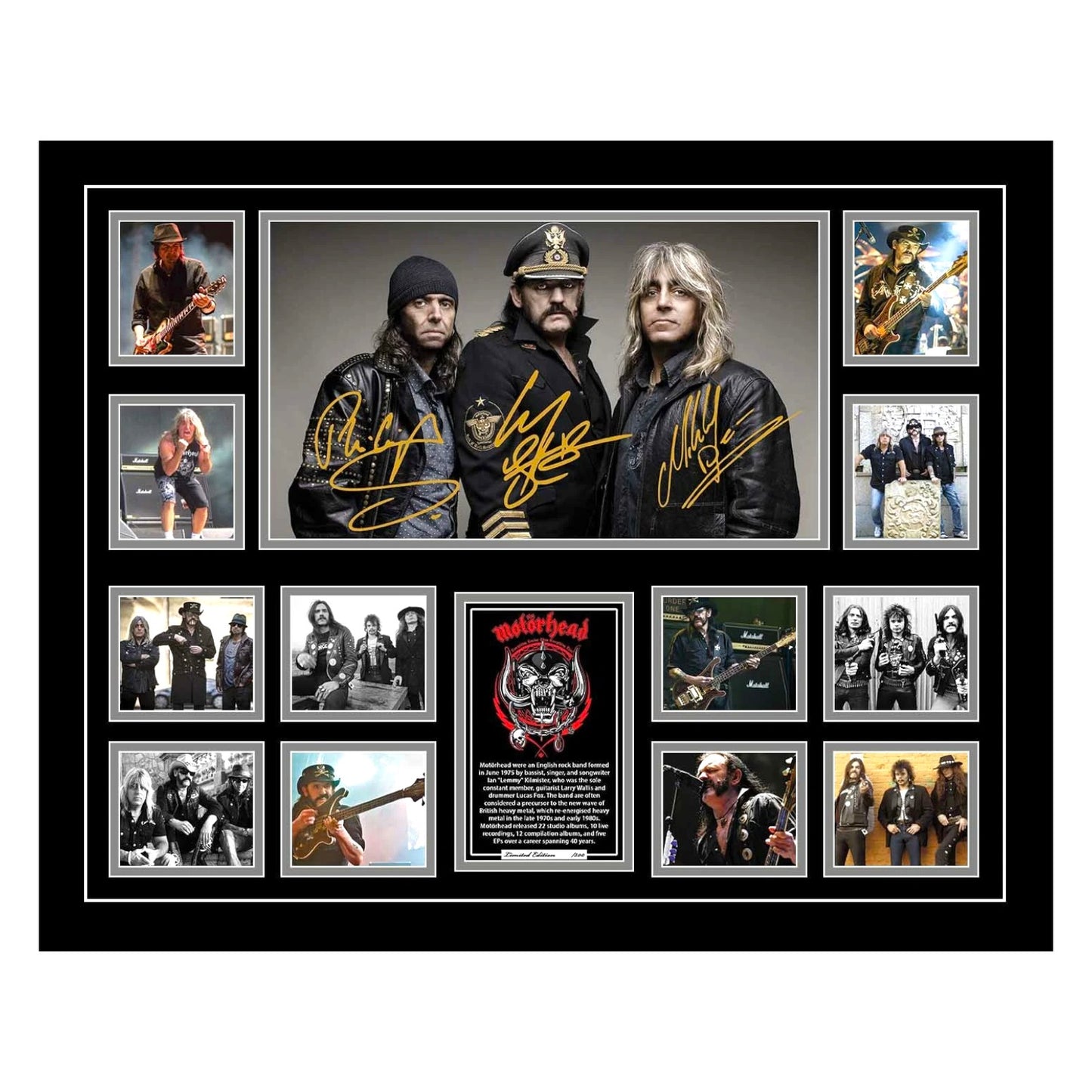 Motorhead Lemmy Bad Magic Sacrifice Limited Photo Memorabilia Frame - My Store