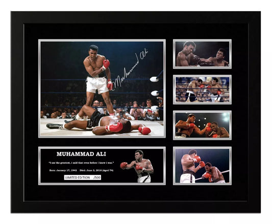 MUHAMMAD ALI RIP Limited Edition Photo Memorabilia Wooden Frame - My Store