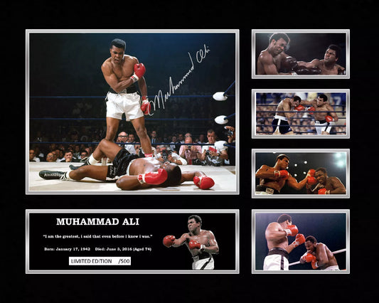 MUHAMMAD ALI RIP Limited Edition Photo Memorabilia Wooden Frame - My Store