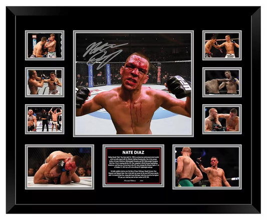 NATE DIAZ UFC Limited Edition Photo Memorabilia Wooden Frame - My Store