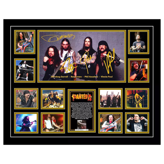 Pantera Dimebag Darrell Signed Limited Photo Memorabilia Frame - My Store