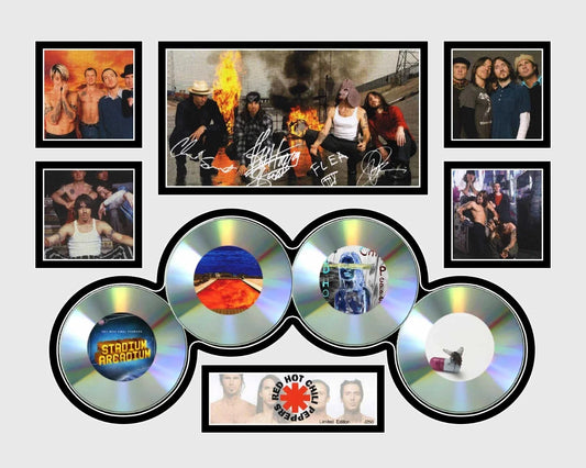 RED HOT CHILLI PEPPERS Signed Limited Edition Photo Memorabilia Wooden Frame - My Store