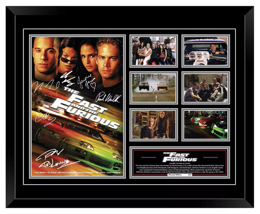 THE FAST AND THE FURIOUS PAUL WALKER Signed Limited Edition Photo Memorabilia Wooden Frame - My Store