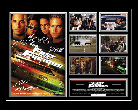 THE FAST AND THE FURIOUS PAUL WALKER Signed Limited Edition Photo Memorabilia Wooden Frame - My Store