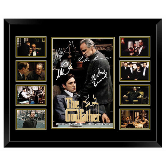 The Godfather Marlon Brand Al Pacino Robert De Niro DUVALL Signed Limited Photo Memorabilia Frame - Homeware Discounts