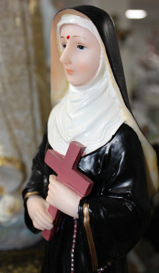Religious suggestions Resin Statue of Saint Rita Cascia 12" Nativity Figure Christmas Decoration 30.5cm - My Store