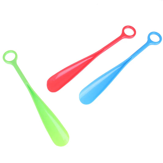 Blue Shoehorns 30cm Long Handle Shoe Horn Shoes Lifter Sturdy Blue - Homeware Discounts