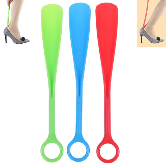 Blue Shoehorns 30cm Long Handle Shoe Horn Shoes Lifter Sturdy Blue - Homeware Discounts
